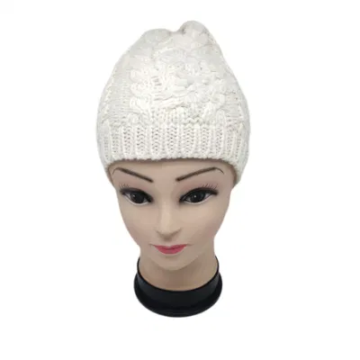 Warm Winter Children Knitted Beanie Hat with Fleece