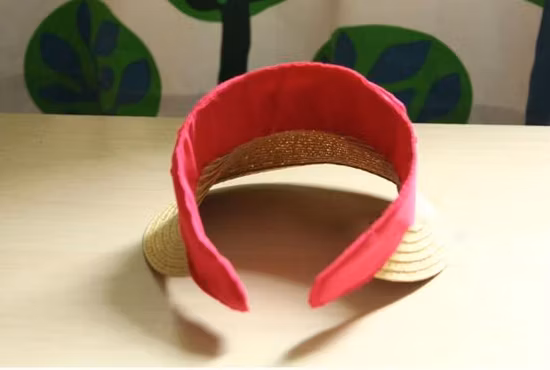 New Fashion Outdoor Bow Cute Children Straw Woven Empty Top Hat