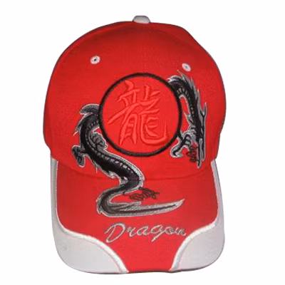Red Baseball Cap with Nice Logo Bb248